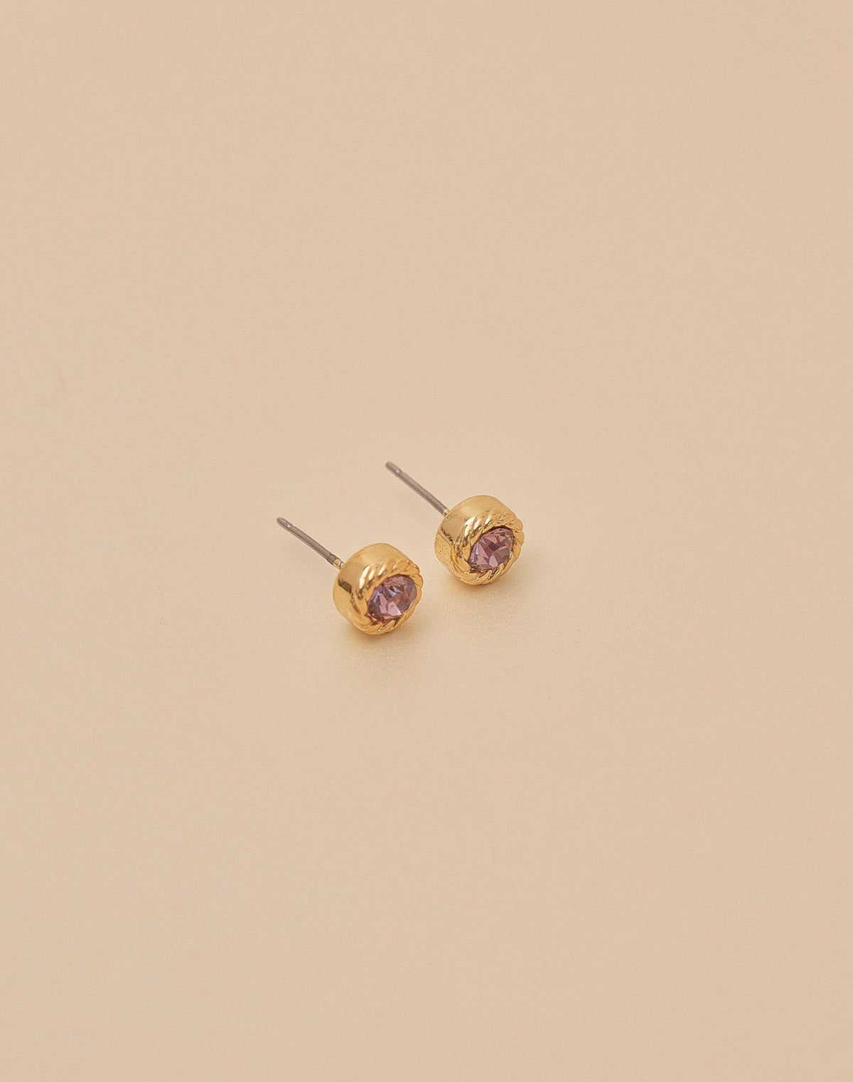 Aretes Cristal Lila