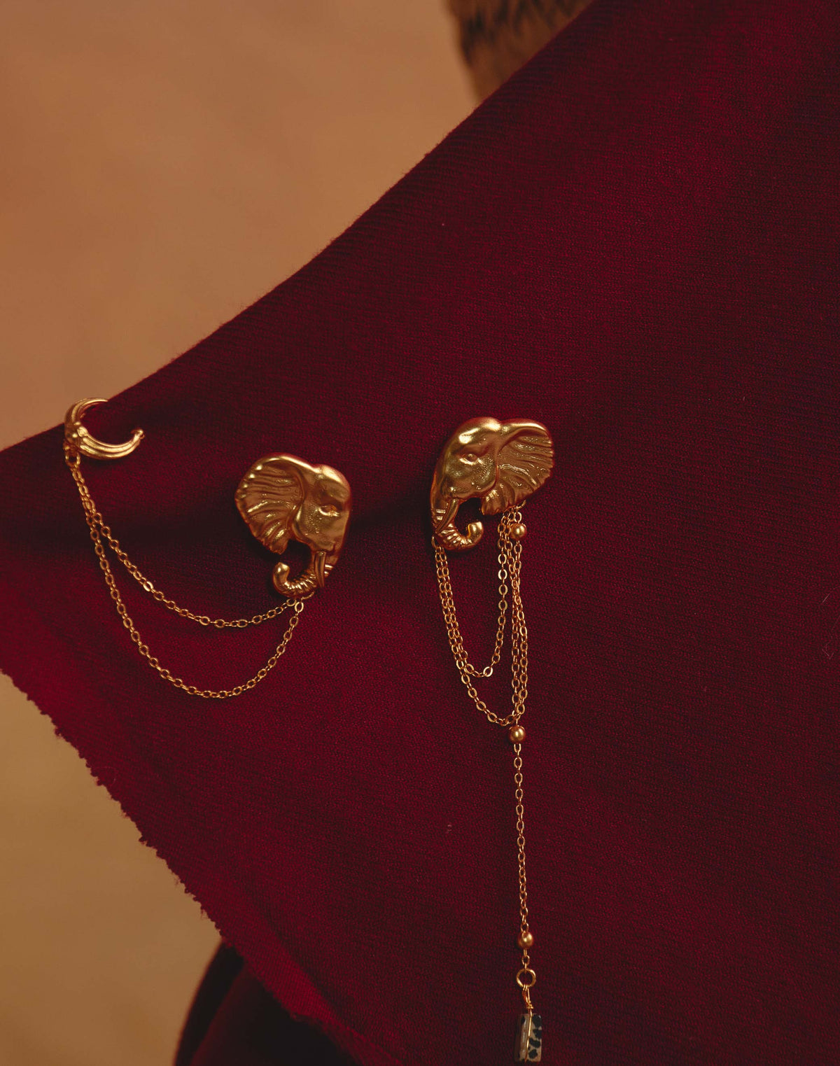 Aretes Elefante Africano