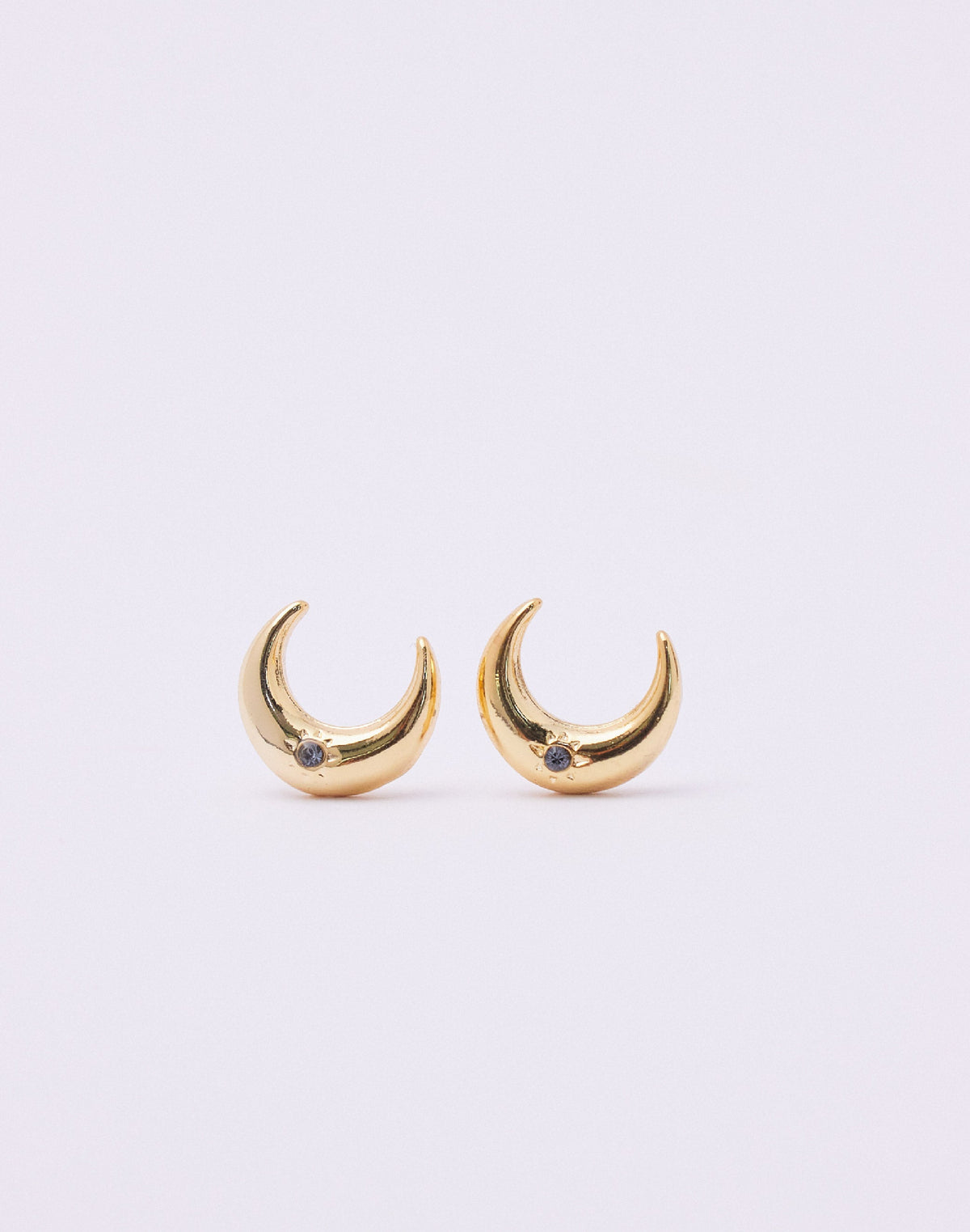 Aretes Luna con Cristales