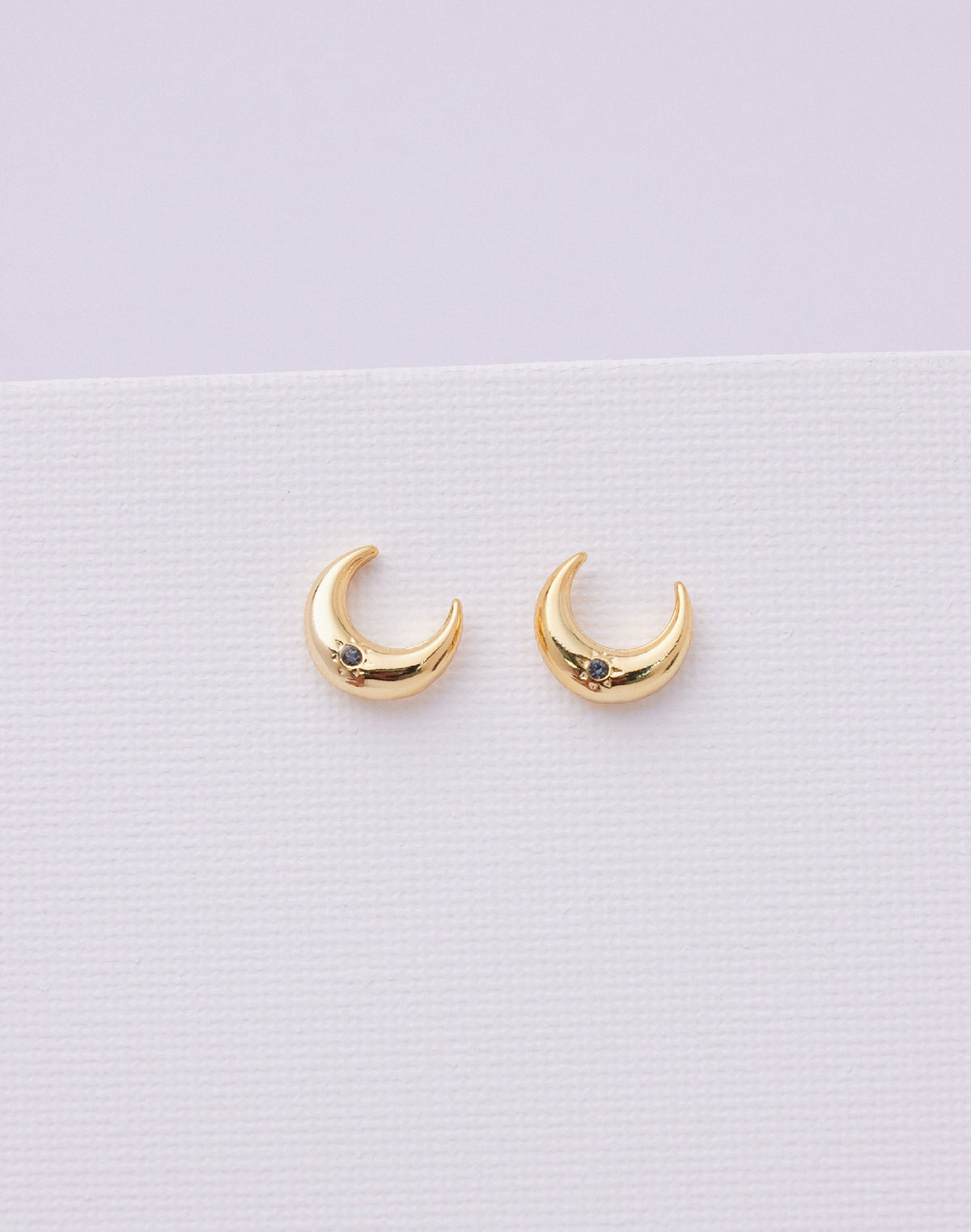 Aretes Luna con Cristales