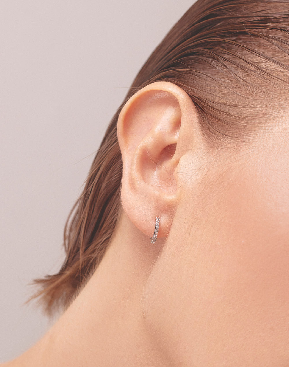 Candongas en Plata 925 Zircón Clear