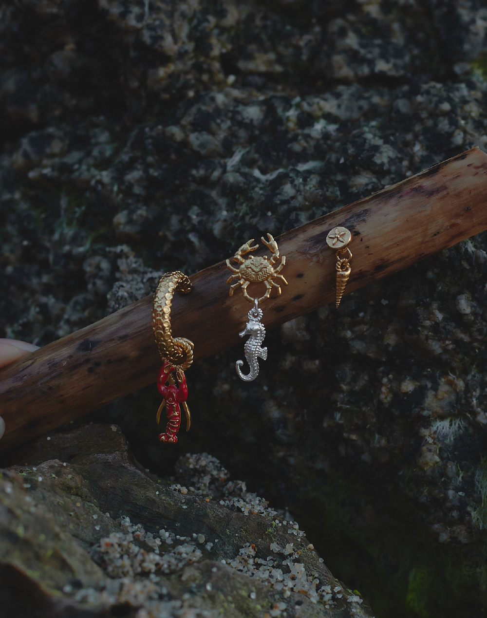 Set de 3 Aretes Langosta