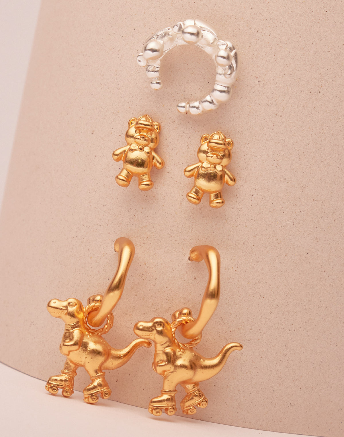 Set de 3 Aretes T-Rex