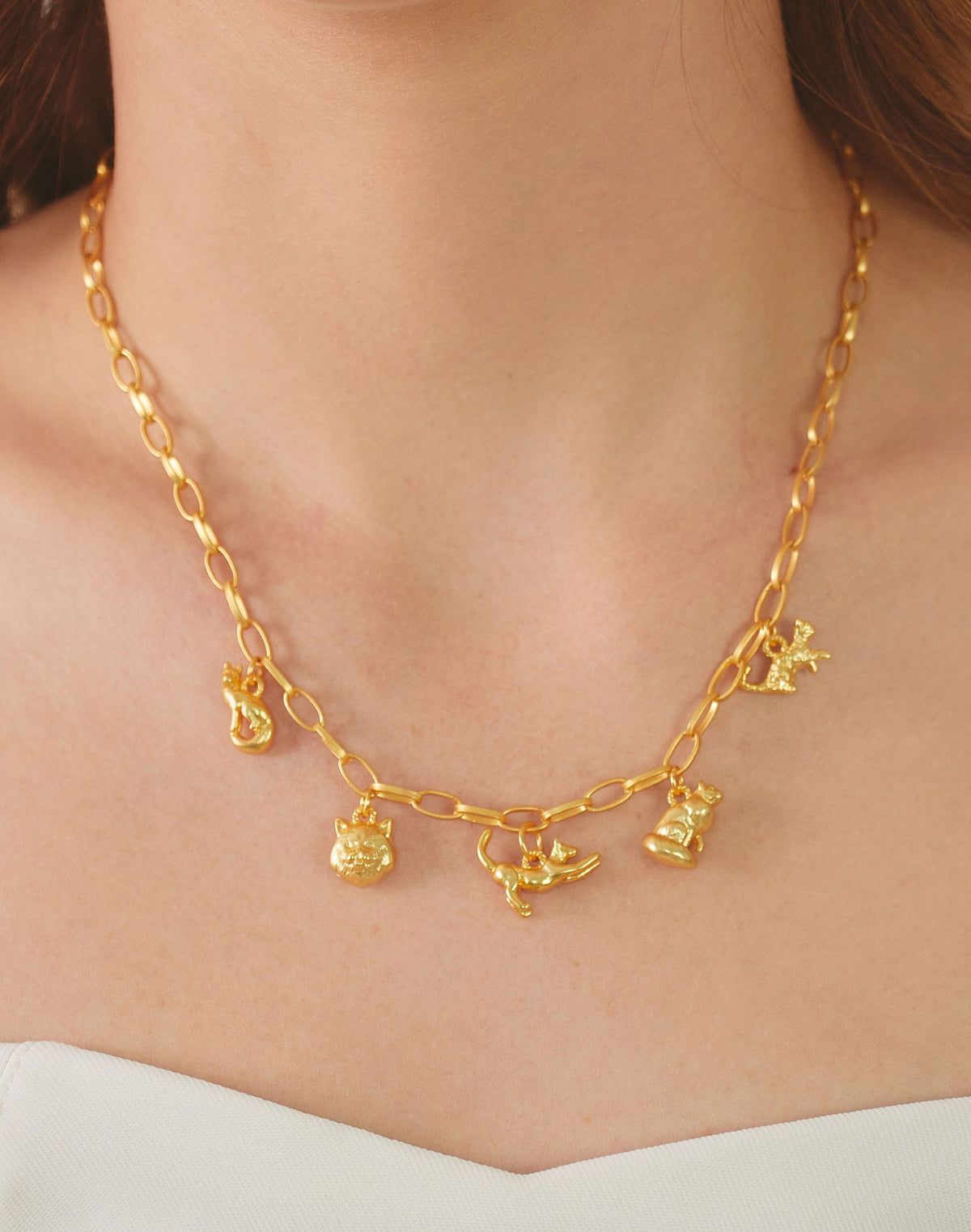 Set de Collar + Aretes Cat Lover