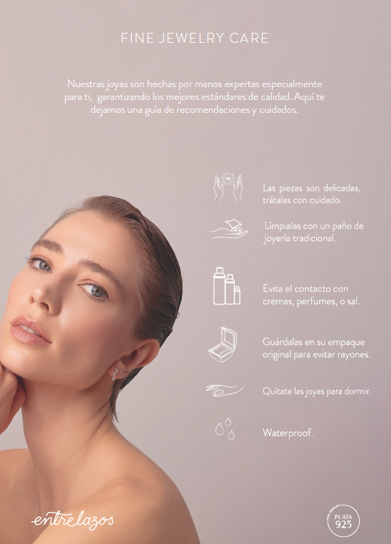 Aretes en Plata 925 Destello Clear