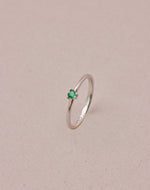 Anillo en Plata 925 Zircón Emerald Love