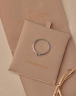 Anillo en Plata 925 Zircón Emerald Love