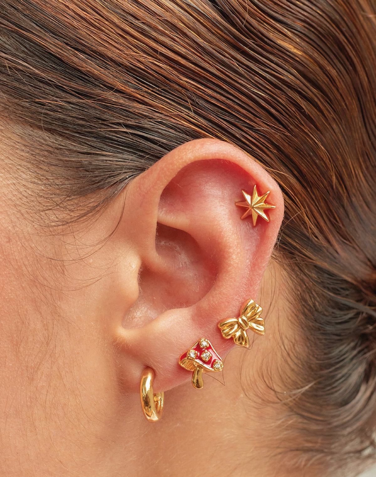 Aretes Hongo