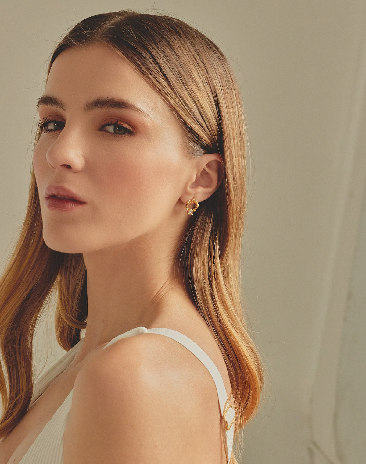 Aretes Twist Cristal