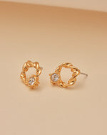 Aretes Twist Cristal