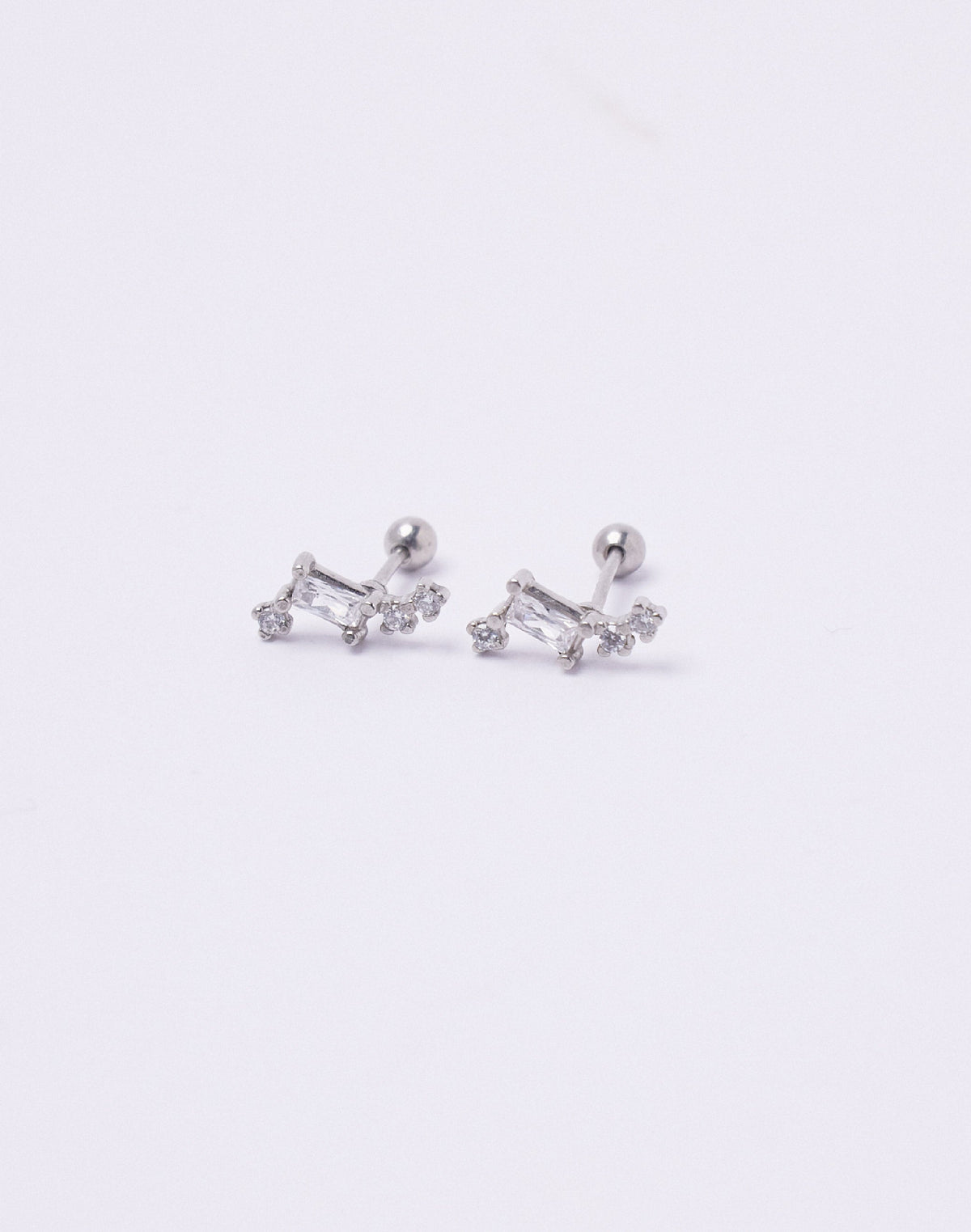 Aretes en Plata 925 Constelación Clear