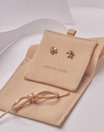 Aretes en Plata 925 Flor Colorful