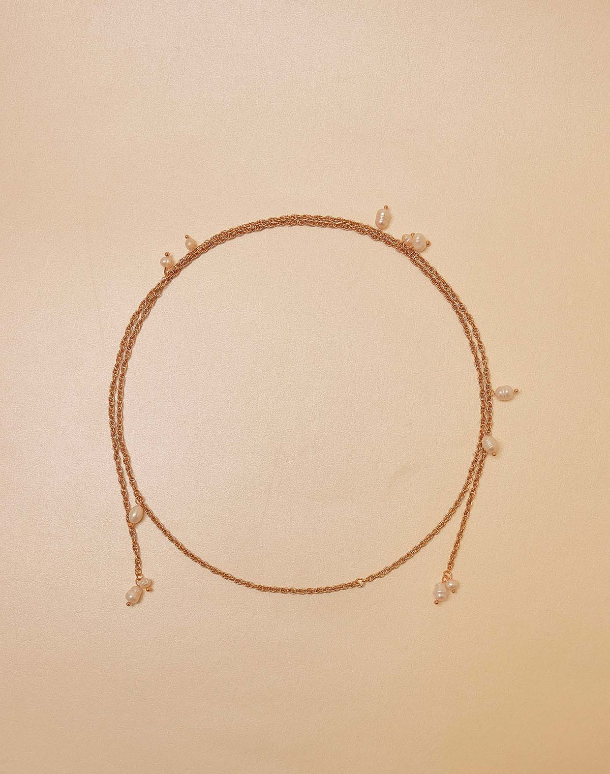 Collar Corbatín de Perlas