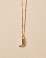 Collar de Letras Musgo