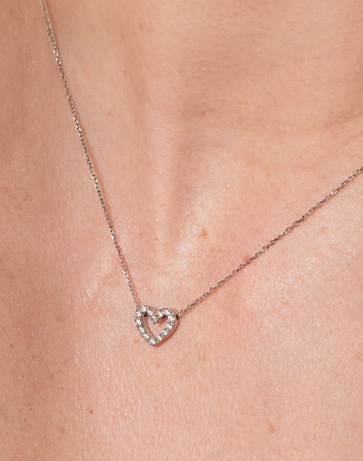 Collar en Plata 925 Corazón Clear