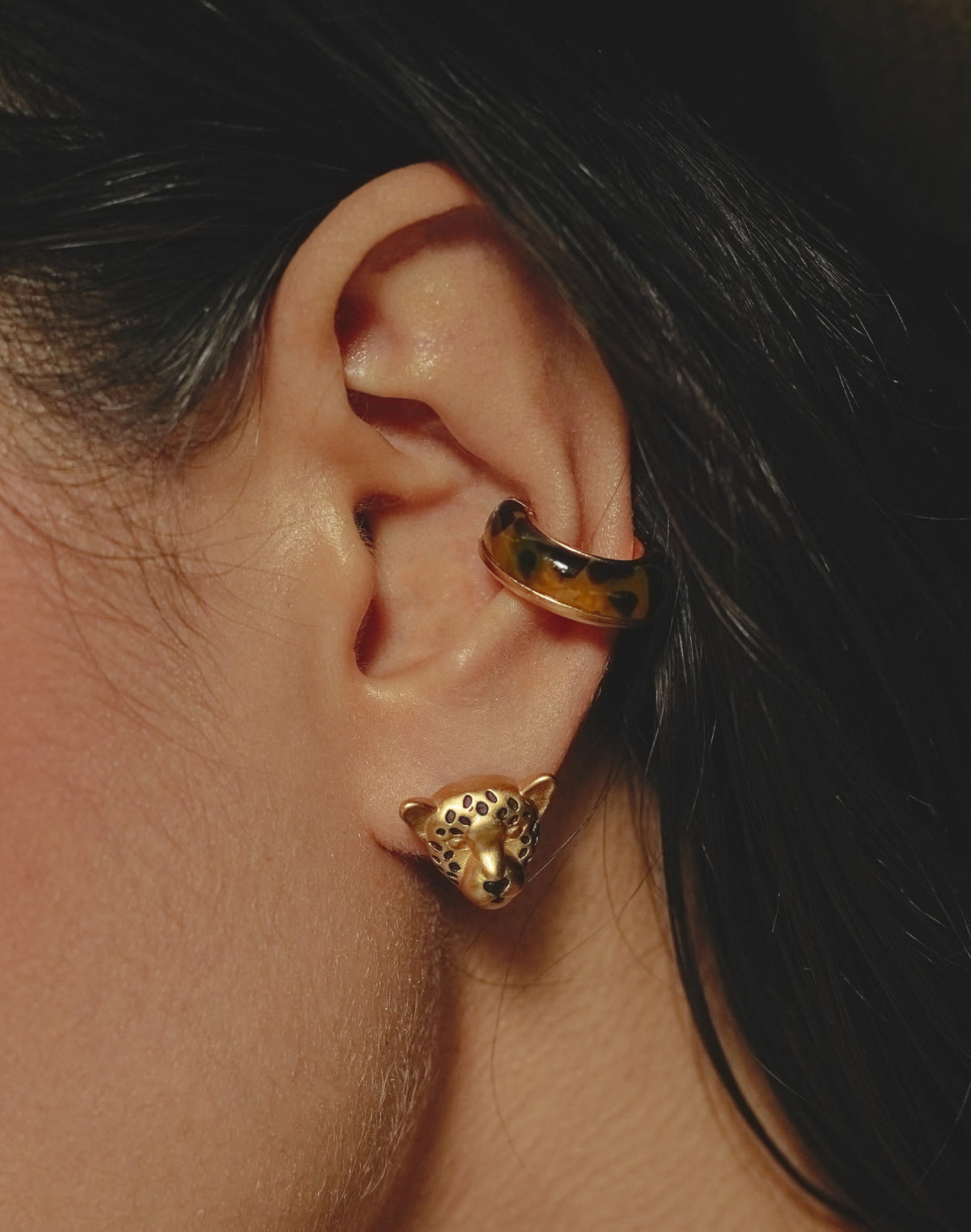 Earcuff Jaguar Print