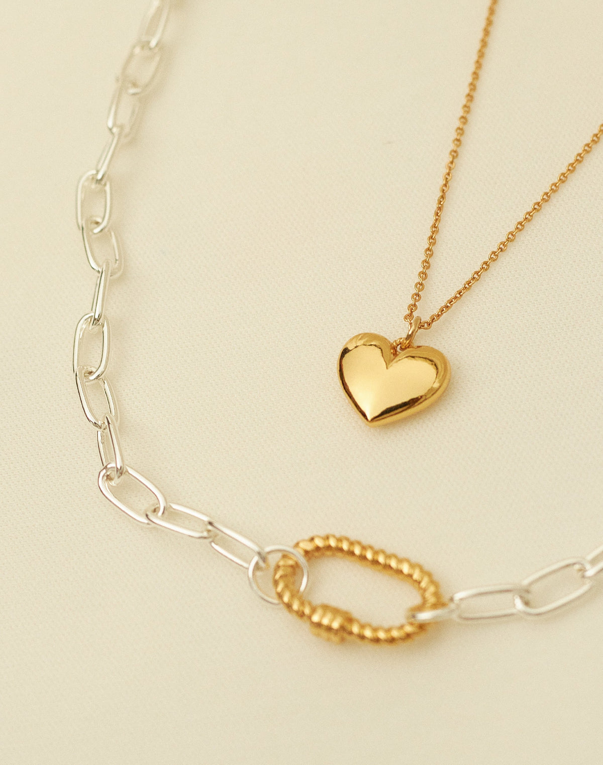 Set de 2 Collares + Topos Chunky Love