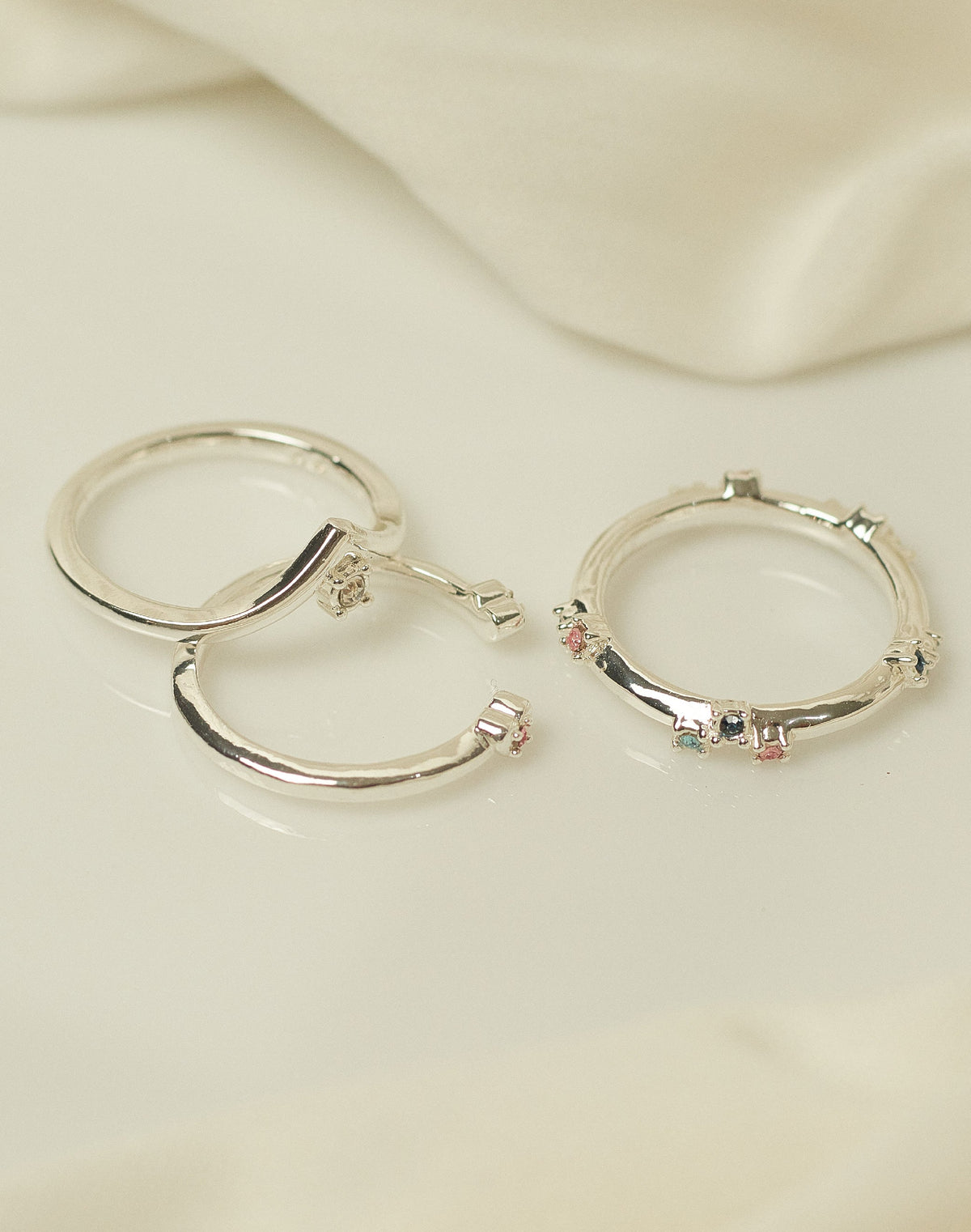 Set de 3 Anillos Compromiso