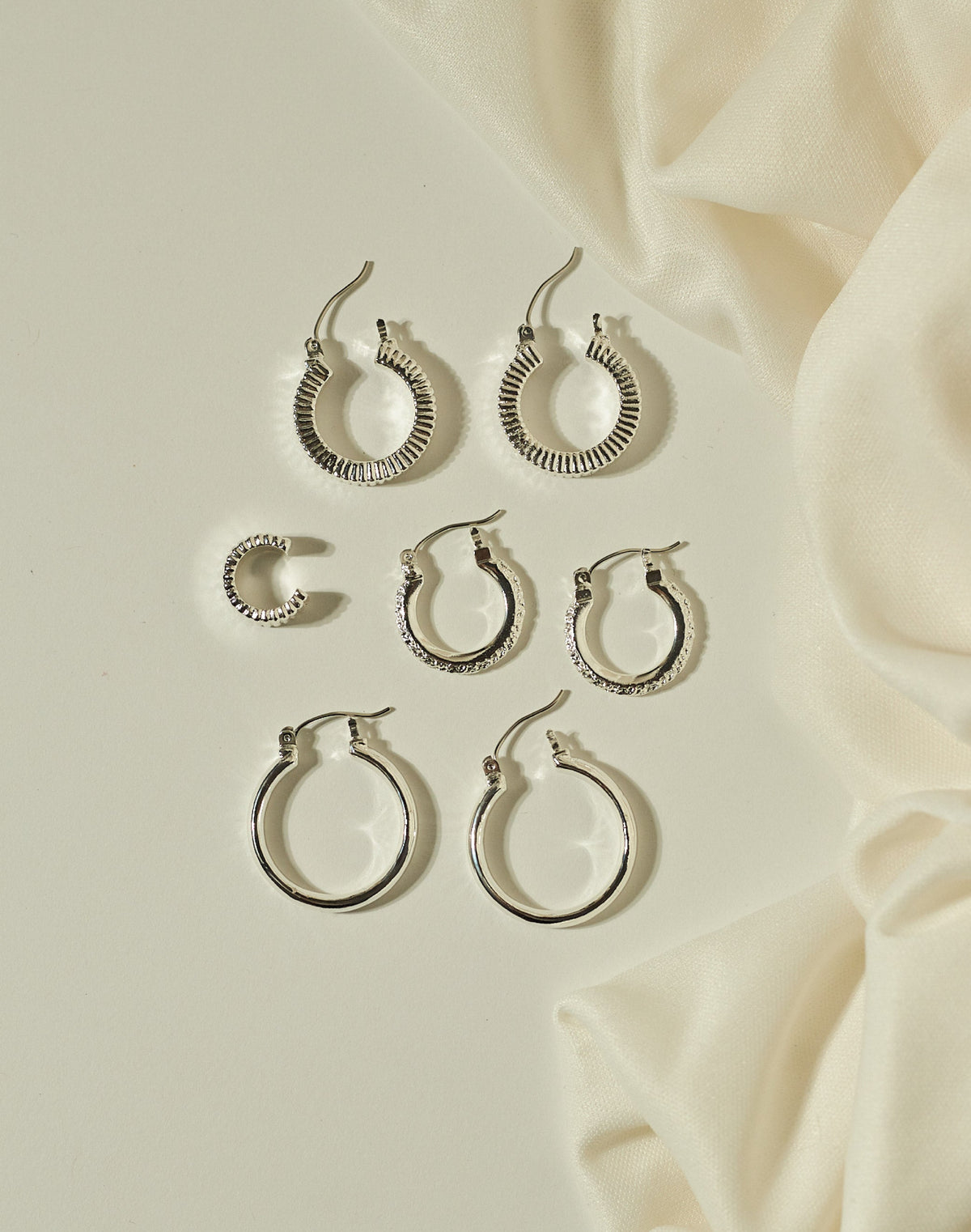 Set de 3 Candongas + Earcuff Sofi