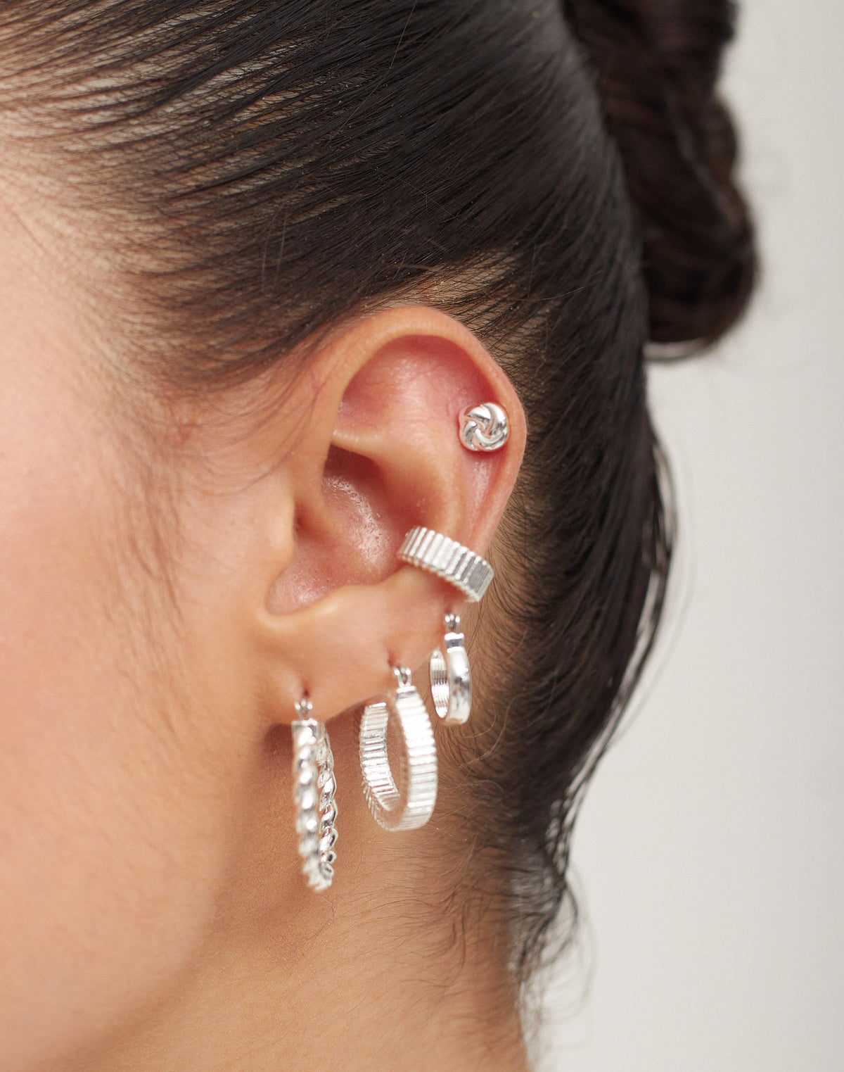 Set de 3 Candongas + Earcuff Sofi