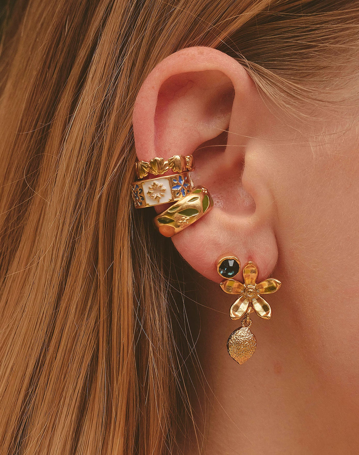 Set de 3 Earcuffs Mosaico