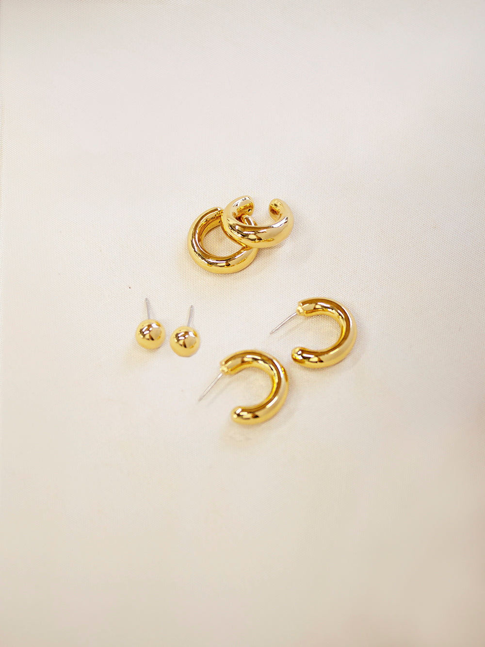 Set de 4 Aretes Bubble