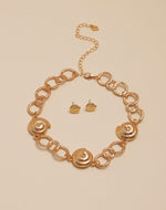 Set de Choker + Aretes Moluscos