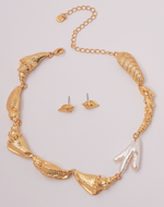 Set de Collar + Aretes Caracola