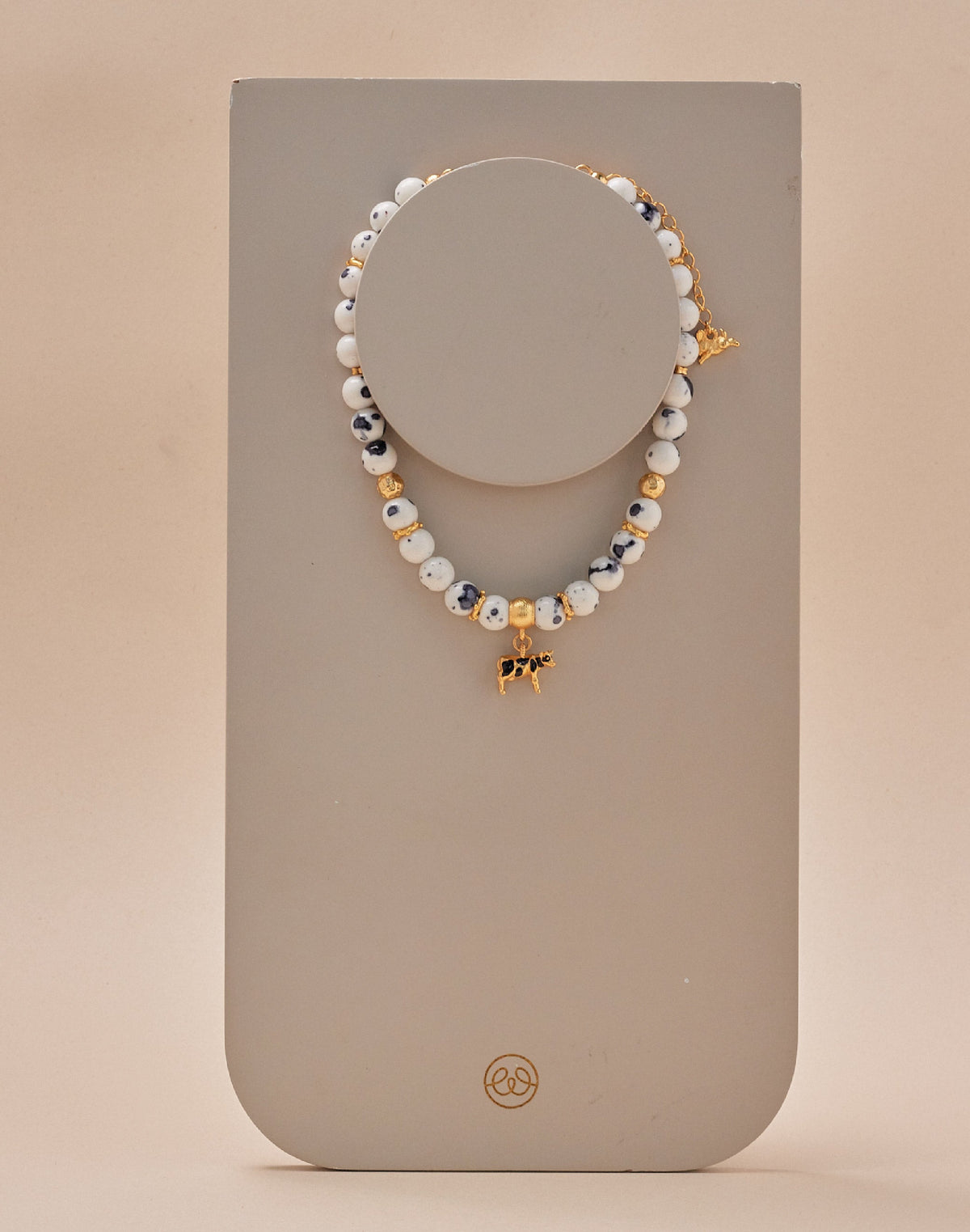 Set de Collar y Aretes Vaca