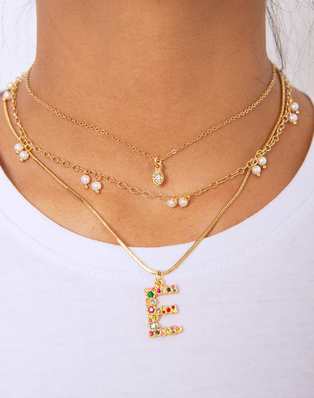 Collar de Letras Rainbow